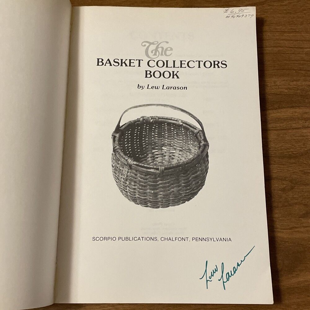 The Basket Collectors Book by Lew Larason - Signed Copy - 1st Edition - Picture 3 of 9